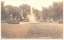 RPPC Bethel ME Scene on Town Common early 1900s