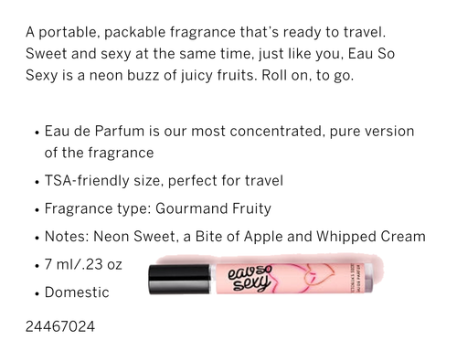 Victoria's Secret Fragrance Travel ROLLERBALL Parfum   U PICK ANY .23oz 7ml New - Picture 65 of 144