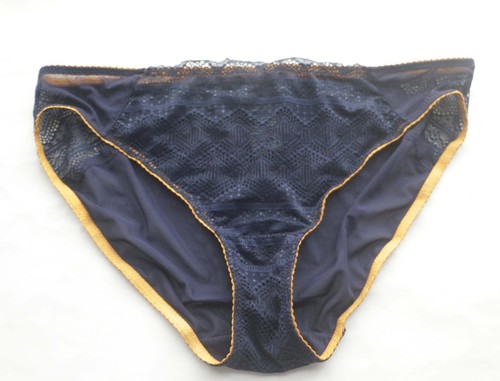 2 Pack Women Sexy Briefs Smooth&Mesh Underwear High cut/Leg knickers Panties L - Picture 6 of 9