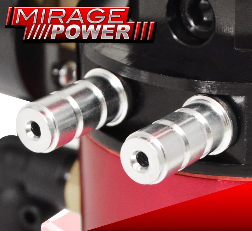 For Pontiac Track Oil Catch Breather Vacuum Gauge Can Tank Red Foto 4 de 4