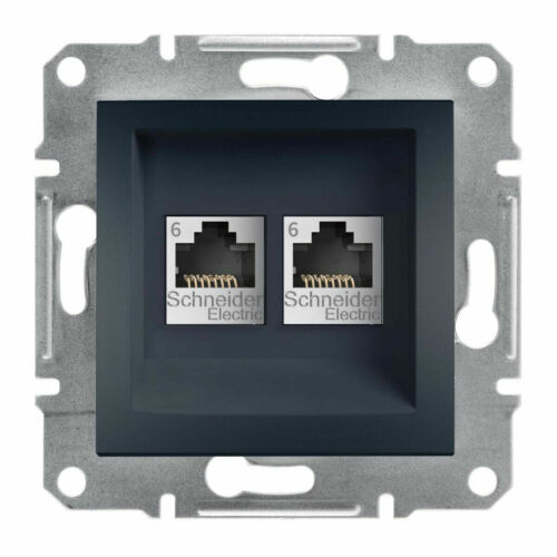 SCHNEIDER ELECTRIC ANTHRAZIT Steckdosen Steckdose Schalter Taster Cat TV schwarz - Bild 44 von 58