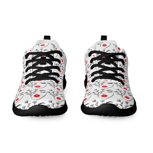 Women's "Blooming Wild Rose" Sneakers - Stylish Athletic Trendy Shoes by RFW - Picture 32 of 48