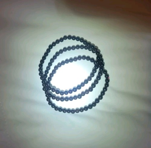 Natural Garnet Bracelet 4mm set of 3 - Picture 5 of 5