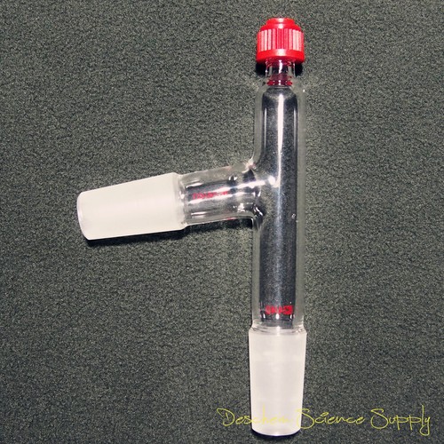 24/40,3-way Distillation Adapter With thread,Plastic Screw Thermometer Tube - Picture 3 of 7