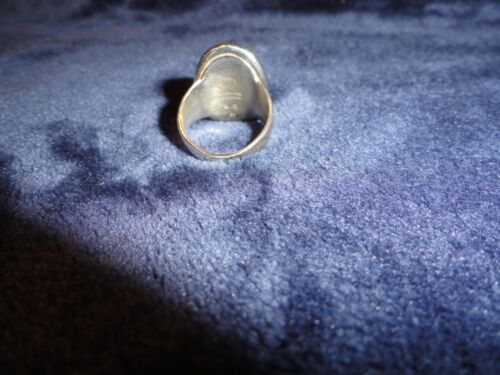 Vintage Georg Jensen 46A Silver Bead Sterling Silver Ring Size 6.5 - Picture 3 of 5