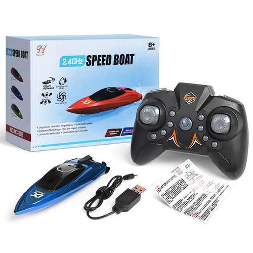 Hosim Mini Barco RC, 2.4GHz, Rotación 360°, Recargable, Ideal para Niños 8-12 - Imagen 10 de 13