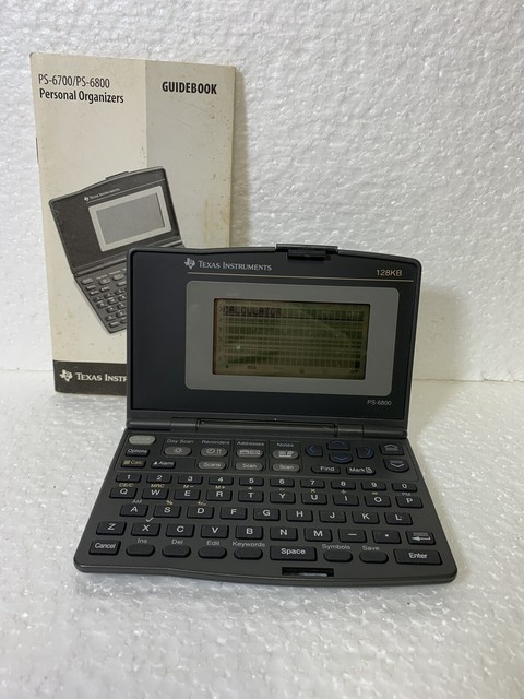 Texas Instrument PS-6800 Handheld Personal Organizer 128KB With Manuel Texas Instrument PS-6800 Handheld Personal Organizer 128KB With Manuel