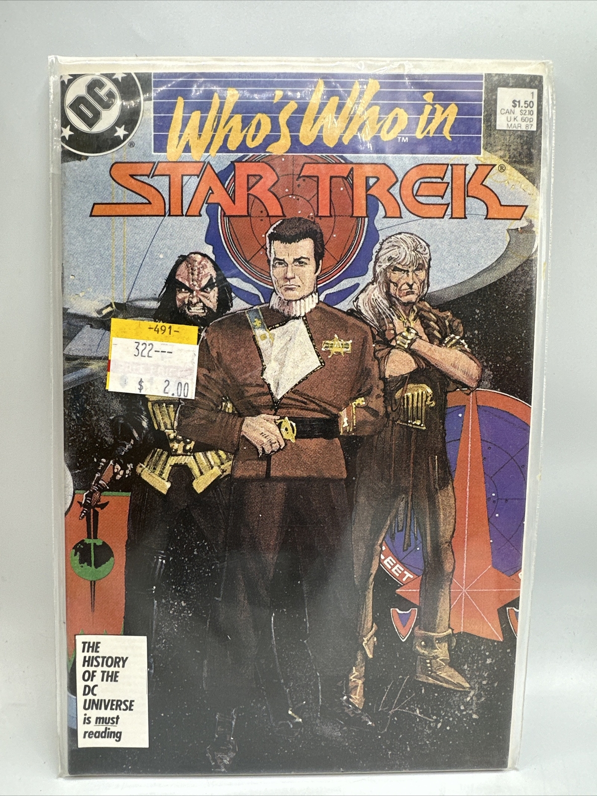 DC Who’s Who In Star Trek No 1 March 1987 Sleeved And Boarded