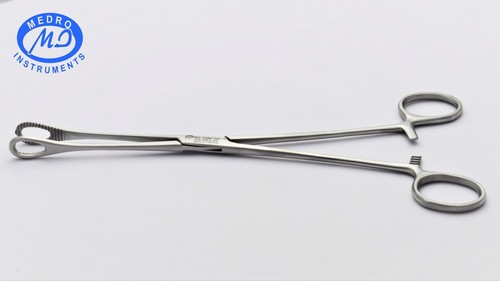 PINZA SPUGNA FOERSTER 10" GANASCE SEGHETTATE PREMIUM STRUMENTI CHIRURGICI DRITTI - Foto 8 di 9