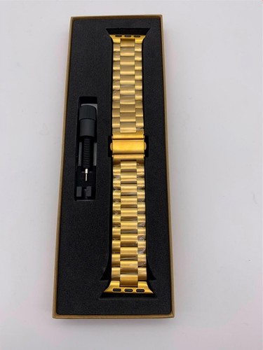 Libra Gemini Stainless Steel Replacement Watch Band Compatible with Apple 38/40m - Picture 2 of 3