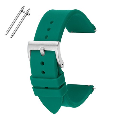 Herren Hochwertiges Wasserdicht Sport Silikon Gummi Uhrenarmband Band 20 22 24mm - Bild 20 von 21