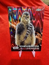 2024 Topps Chrome Star Wars Chewbacca Red RayWave Refractor 107 The Resistance