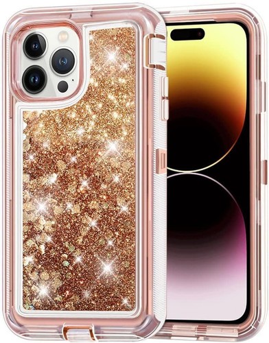 Custodia per iPhone 16 Pro Max/16/16 Plus Quicksand Glitter adatta a clip Otterbox - Foto 8 di 14