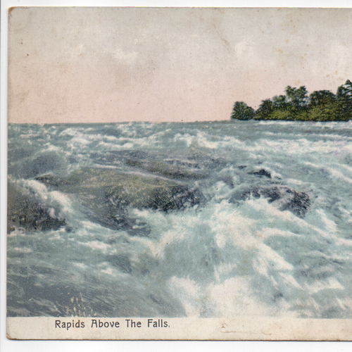 Rapids Above the Falls Niagara Falls NY Scenic New York Undivided Back Postcard - Picture 3 of 12
