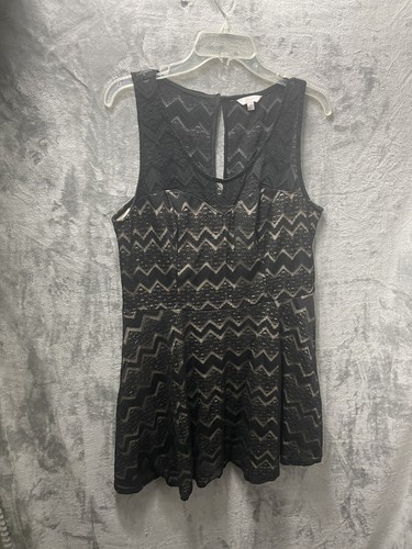 Vestido sin mangas de encaje negro Candies para mujer talla extra grande - Imagen 1 de 7