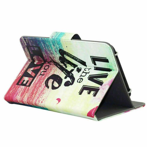 Custodia supporto pelle folio modello universale per tablet Android 7" 8" 10,1" - Foto 39 di 98