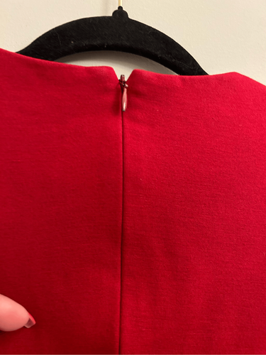 Hallhuber knee-length red dress EUR36 Red Holiday Valentine's Day EUC - Picture 4 of 8