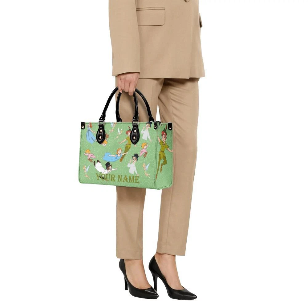 Personalized Peter Pan New Version-Luxury Women PU Leather Handbag, Gift for