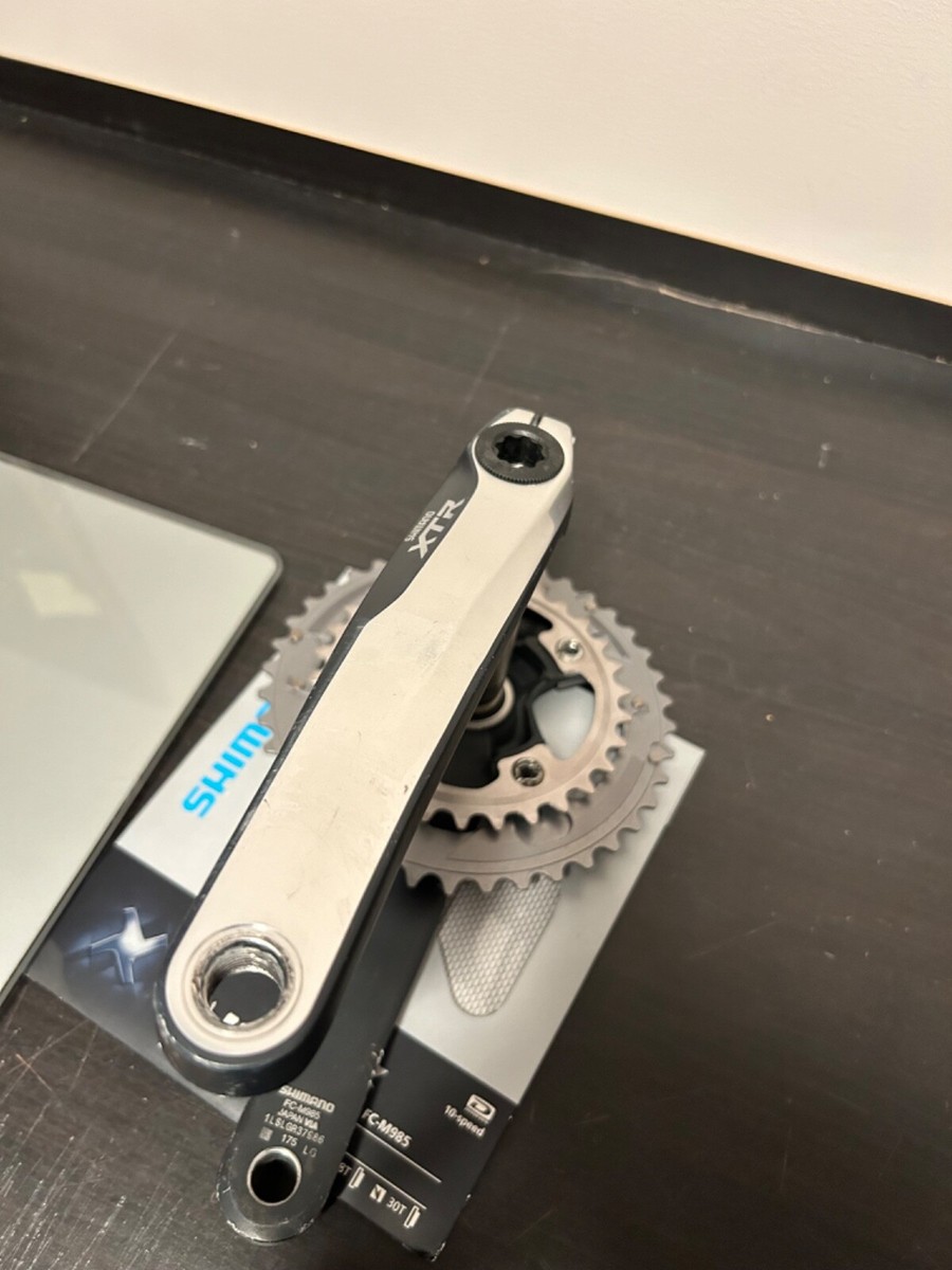 Shimano XTR FC-M985 175mm Crankset 40/30T, 2x10s New Chain