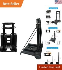 Versatile Utility Trolley with Secure Bungee Cords - Lightweight Travel Cart