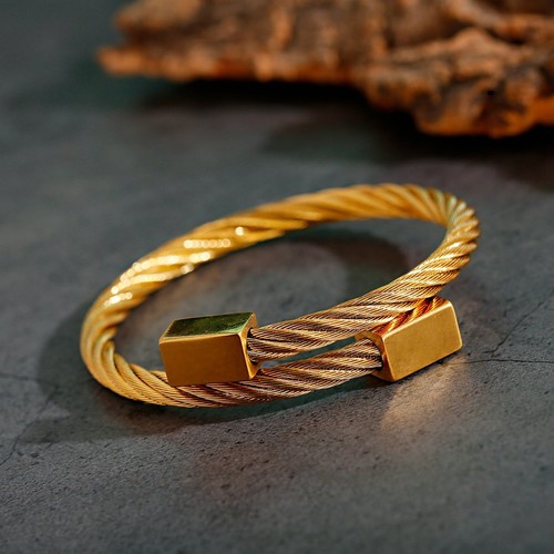 3Pcs Luxury Roman Royal Crown Men Banle Stainless Steel Pulseiras Open Bracelets - Picture 2 of 9