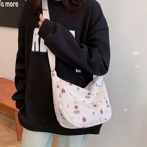 Bolso Bandolera Mujer Gran Capacidad Estampado de Dibujos Animados Bolsos para Albóndigas - - Imagen 11 de 33