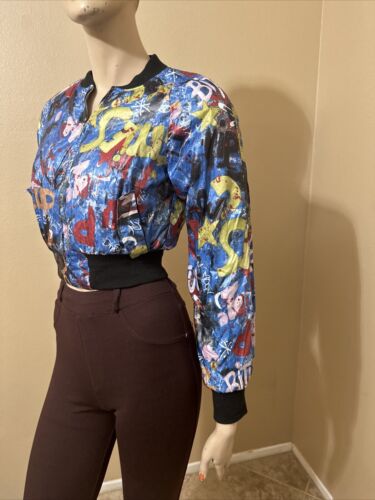 Women’s Multicolour Polyester Casual Pockets Lined Short Zipper Size S Jacket - Picture 17 of 23