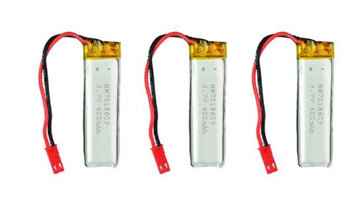 3x LiPo battery 600 mAh 3,7V fits UDI RC U818 U818A U817 U817A Quadrocopter 3x LiPo battery 600 mAh 3,7V fits UDI RC U818 U818A U817 U817A Quadrocopter