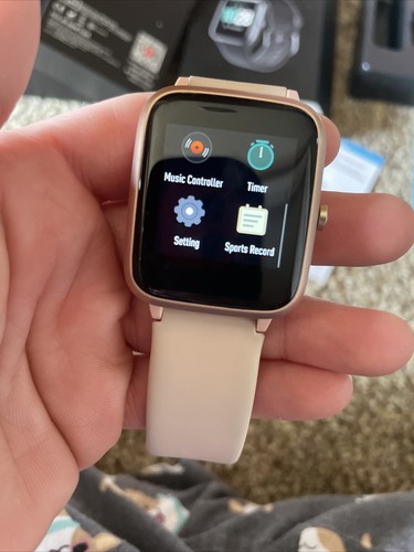 Willful SW021 V10 Very Fit Pro Pink Rectangular Smartwatch Wristwatch With Box - Afbeelding 8 van 9