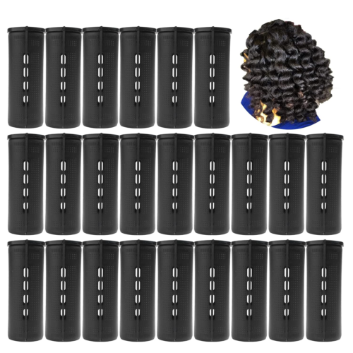 Jumbo Cold Wave Perm Rods Set (24 Pcs) for Women - Large Size Styling Rollers fo - Picture 11 of 12