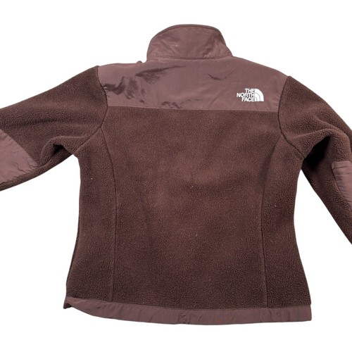 The North Face Unisex Kids Brown Full Zip Mock Neck Denali Fleece Jacket Sz S/P - Picture 3 of 7