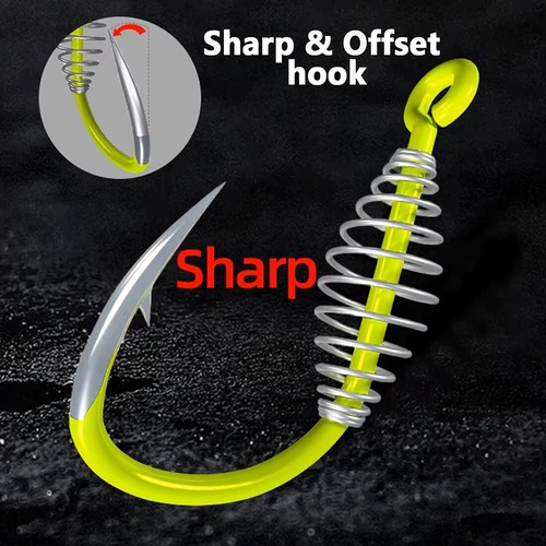 20~80Pcs Sprung Fishing Hooks Carp Hooks Baits Hooks Circle Hooks for Freshwater - Picture 5 of 22