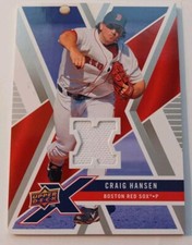2008 UD X GU Jersey Craig Hansen Red Sox