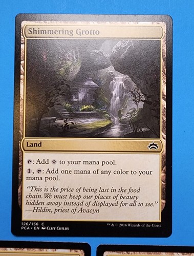 3x Shimmering Grotto Planechase Anthology Mtg Magic Card Colorless Land Mana 126 - Picture 2 of 4