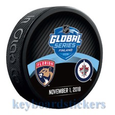 2018 NHL Global Series Finland Dueling Puck Florida Panthers vs Winnipeg Jets