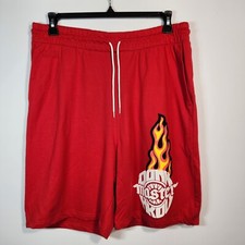 Akoo Fox Sweat Shorts Men's Size 2XL Red Dunk Master (43)