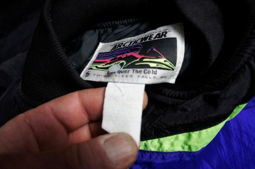 Unused Vintage Arcticwear Arctic Cat Snowmobile  Jacket Coat Neon Retro Vtg  o17 - Bild 5 von 9