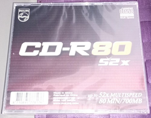 Philips CD-R80 Recordable Up to 48x Multispeed 80 Minutes 700MB New Sealed x 6 - Afbeelding 3 van 5