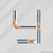 EXPRIT 2017 STYLE IAME X30 RADIATOR STICKER KIT - KARTING - JakeDesigns