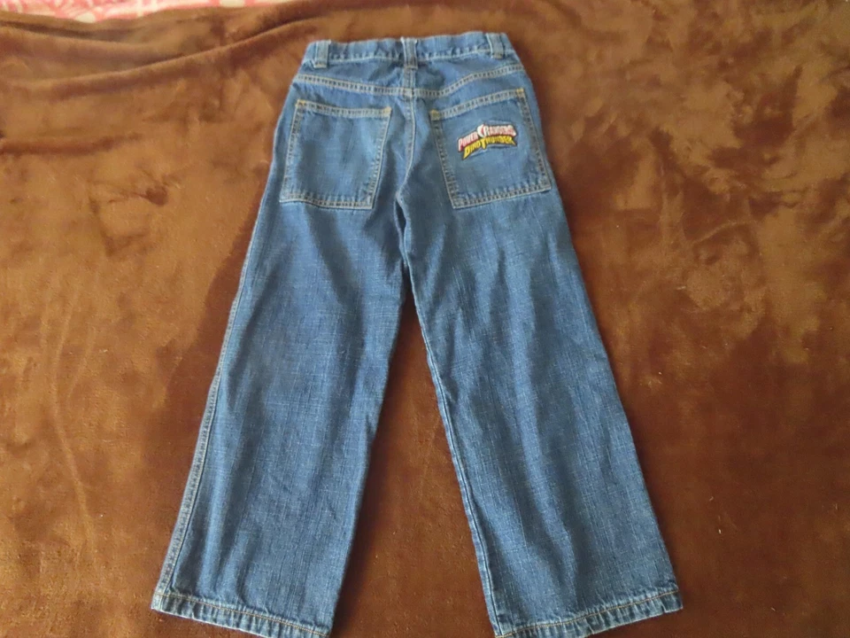 Jeans desgastados vintage Y2K Power Rangers Dino Thunder talla 6 SM (20x19) Foto 4 de 4