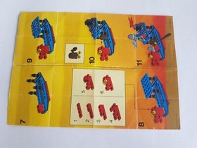 LEGO Instructions Leaflet 6018 Battle Dragon Ship Castle Black Knights 6018-1