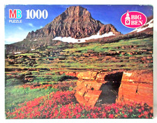 GLACIER NATIONAL PARK Montana Jigsaw Puzzle 1000 Pcs Big Ben MB 1996 Sealed