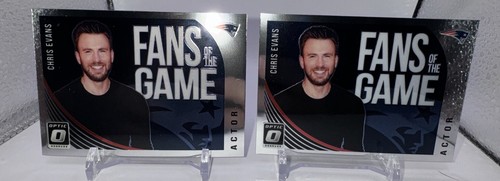 2018 Donruss Optic Chris Evans NE Patriots #FAN-CE Fans des Spiels Set (2)