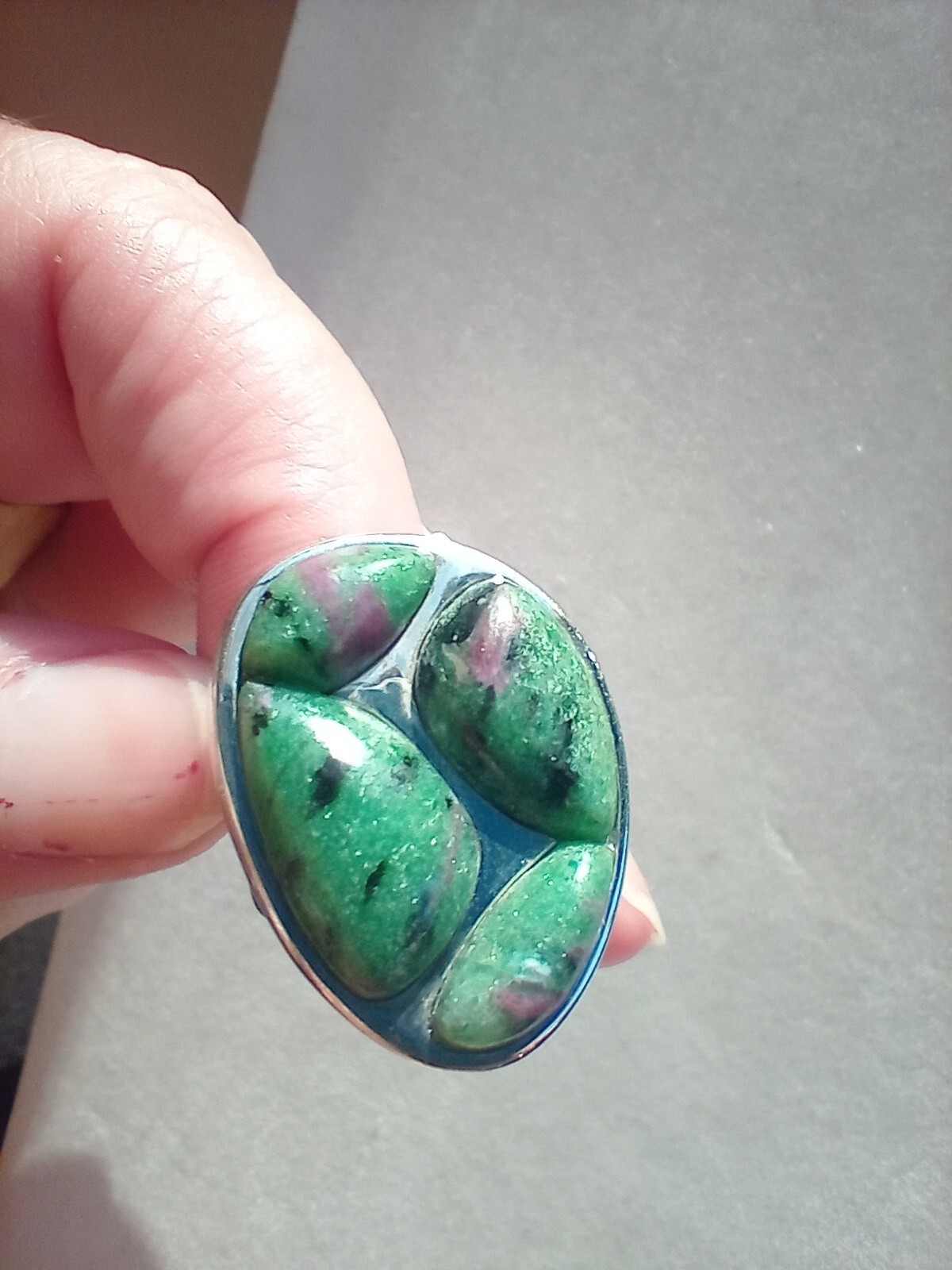 Jay King DTR ruby zoisite ring, size 9 Sterling S… - image 6