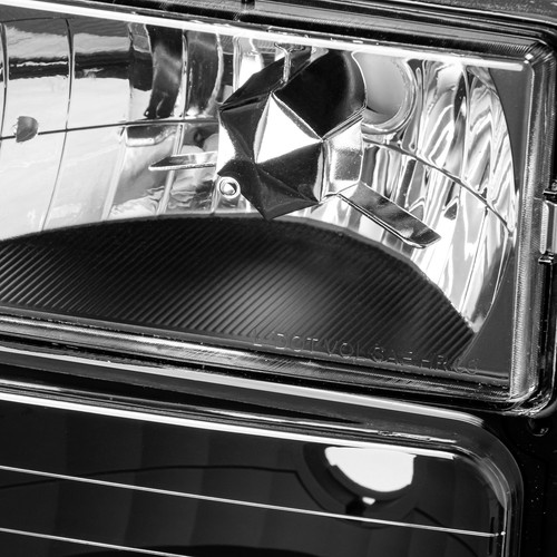 BLACK HOUSING HEADLIGHT & BUMPER LAMPS FOR 1988-1993 CHEVY C10 C/K 1500 2500 - Foto 12 di 18