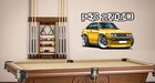 Classic Car Yellow RS2000 Den Bedroom Man cave Wall Art Mural Decor Den vinyl