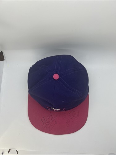 Vintage 90s DISNEY AUTOGRAPHED Mickey MINNIE Mouse Cap CHILD Hat Adjustable Kids - Picture 6 of 11
