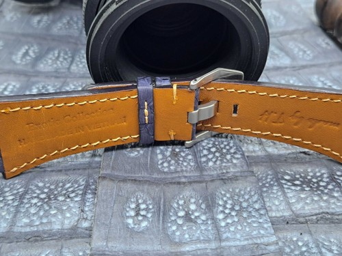 26mm/24mm Exotic Leather Watch Band Vintage Minimalist Design Bespoke - Picture 10 of 10