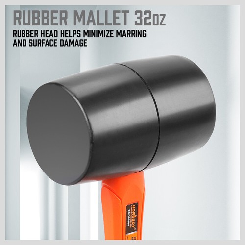 Rubber / Ball Pein / Sledge / Cross Pein Hammer Mallet TPR Handle Heavy Duty - Picture 4 of 14