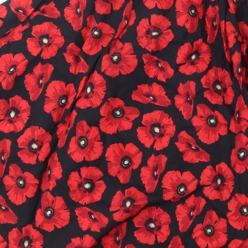 Red Herring Womens Red Cotton Blend A-Line Skirt Size 8 - Picture 10 of 12